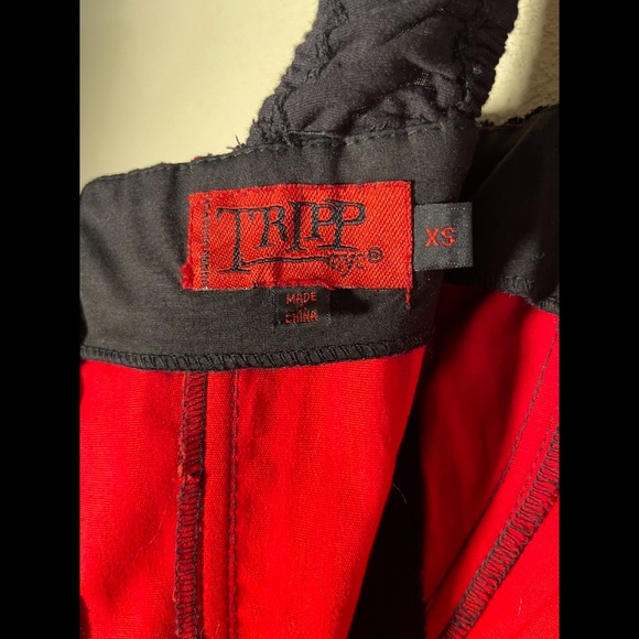 Vintage Tripp nyc Red & Black Stars & Stripes Corset - Picture 5 of 6